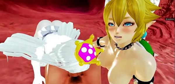  THREESOME WITH BOOETTE FT. BOWSETTE (HONEY SELECT SUPER MARIO)